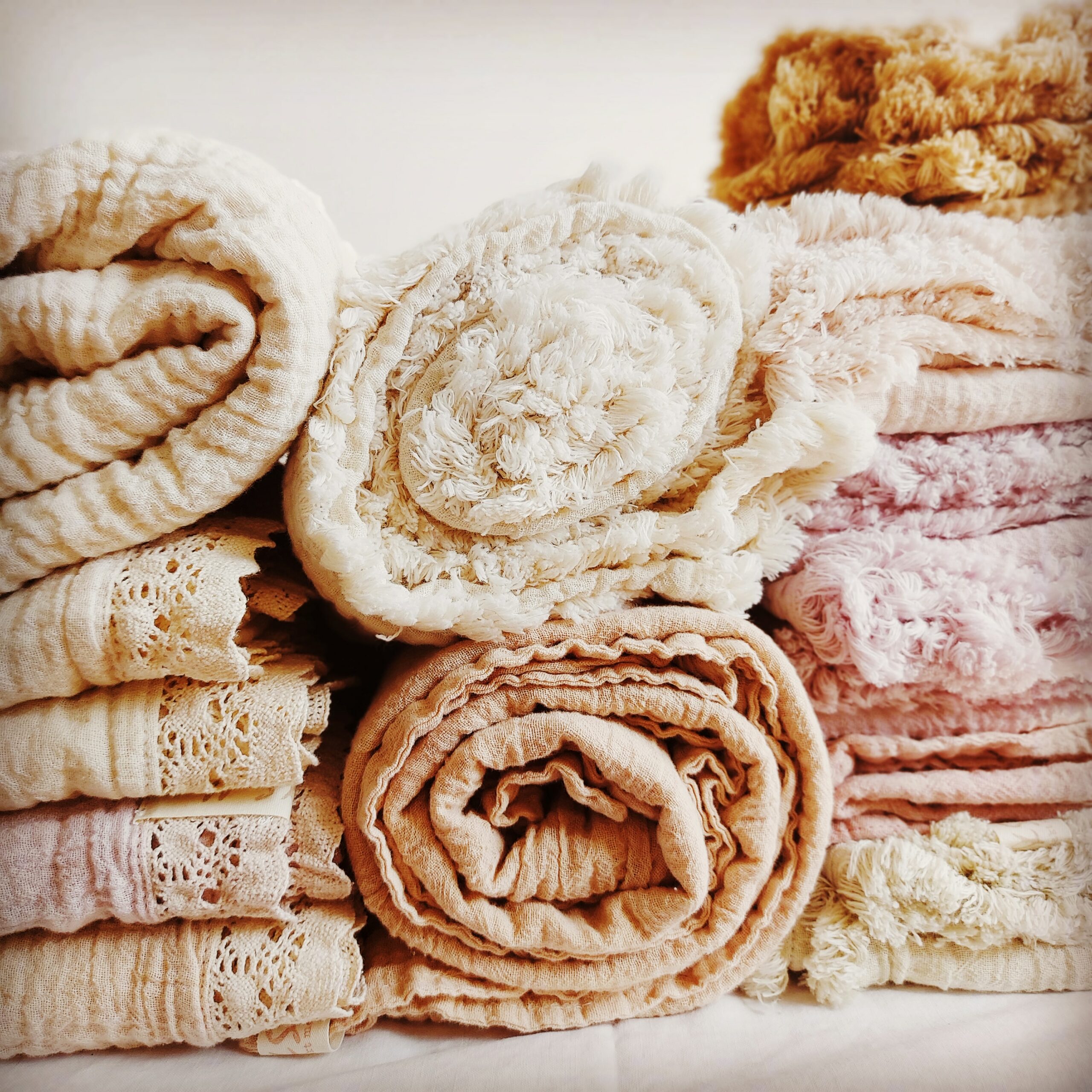 Zachte katoenen zomerdekentjes