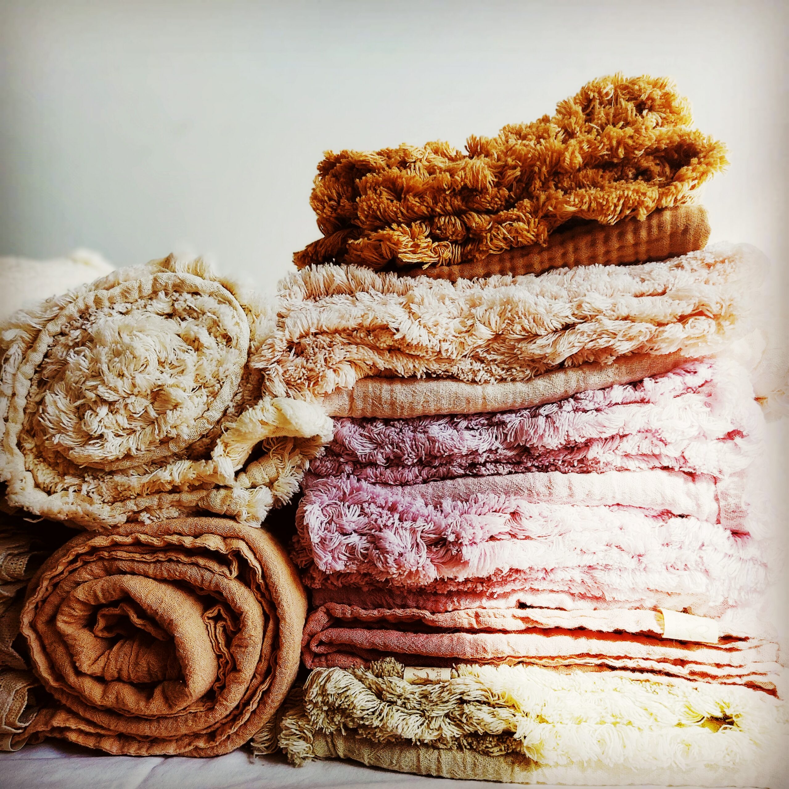 Zachte katoenen zomerdekentjes